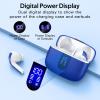 imageTAGRY Bluetooth Headphones True Wireless Earbuds 60H Playback LED Power Display Earphones with Wireless Charging Case IPX5 Waterproof inEar Ear buds with Mic for TV Smart Phone Laptop Computer SportsOcean Blue
