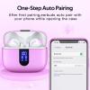imageTAGRY Bluetooth Headphones True Wireless Earbuds 60H Playback LED Power Display Earphones with Wireless Charging Case IPX5 Waterproof inEar Ear buds with Mic for TV Smart Phone Laptop Computer SportsSunset Pink