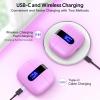 imageTAGRY Bluetooth Headphones True Wireless Earbuds 60H Playback LED Power Display Earphones with Wireless Charging Case IPX5 Waterproof inEar Ear buds with Mic for TV Smart Phone Laptop Computer SportsSunset Pink