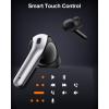 imageTAGRY Bluetooth Headphones True Wireless Earbuds 60H Playback LED Power Display Earphones with Wireless Charging Case IPX5 Waterproof inEar Ear buds with Mic for TV Smart Phone Laptop Computer SportsBlack
