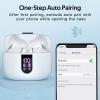 imageTAGRY Bluetooth Headphones True Wireless Earbuds 60H Playback LED Power Display Earphones with Wireless Charging Case IPX5 Waterproof inEar Ear buds with Mic for TV Smart Phone Laptop Computer SportsWhite