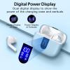 imageTAGRY Bluetooth Headphones True Wireless Earbuds 60H Playback LED Power Display Earphones with Wireless Charging Case IPX5 Waterproof inEar Ear buds with Mic for TV Smart Phone Laptop Computer SportsOlive Green
