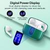 imageTAGRY Bluetooth Headphones True Wireless Earbuds 60H Playback LED Power Display Earphones with Wireless Charging Case IPX5 Waterproof inEar Ear buds with Mic for TV Smart Phone Laptop Computer SportsForest Green