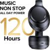 imageTAGRY Hybrid Active Noise Cancelling Headphones 120Hrs Playtime ENC Clear Call Bluetooth Headphone Over Ear Wireless Headphones HiRes Audio ANC Headset with Low Latency Mode for Game Travel Home PCBlack