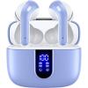 imageTAGRY Bluetooth Headphones True Wireless Earbuds 60H Playback LED Power Display Earphones with Wireless Charging Case IPX5 Waterproof inEar Ear buds with Mic for TV Smart Phone Laptop Computer SportsPurple