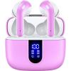 imageTAGRY Bluetooth Headphones True Wireless Earbuds 60H Playback LED Power Display Earphones with Wireless Charging Case IPX5 Waterproof inEar Ear buds with Mic for TV Smart Phone Laptop Computer SportsSunset Pink