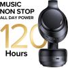 imageTAGRY Hybrid Active Noise Cancelling Headphones 120H Playtime ENC Clear Call Bluetooth Wireless Over Ear Headphone with HiRes Audio Low Latency Comfort Earcups ANC Headphones for Travel Home GameBlack