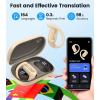 imageAI Translation Earbuds Real Time 164 Languages Translator Ear Buds Audifonos Traductores Ingls Espaol 4in1 Wireless Headphones Bluetooth Earphones for Travel Business Meeting Learning CaramelCaramel