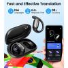 imageAI Translation Earbuds Real Time 164 Languages Translator Ear Buds Audifonos Traductores Ingls Espaol 4in1 Wireless Headphones Bluetooth Earphones for Travel Business Meeting Learning CaramelBlack