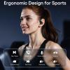 imageHybrid Active Noise Cancelling Wireless Earbuds 80 Hrs Playtime HiRes Stereo Sound Bluetooth Headphones with Transparency Mode Ear Buds with Earhooks ANC Sports Earphones for Workout Running TravelBlack