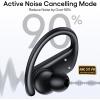 imageHybrid Active Noise Cancelling Wireless Earbuds 80 Hrs Playtime HiRes Stereo Sound Bluetooth Headphones with Transparency Mode Ear Buds with Earhooks ANC Sports Earphones for Workout Running TravelBlack