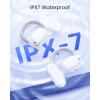 imageTAGRY Open Ear Earbuds Wireless Bluetooth Headphones 80Hrs Playtime Ear Buds with Earhooks IPX7 Waterproof Touch Control Earphones Sport Headsets for Workout Running WhiteWhite