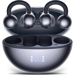 imageHybrid Active Noise Cancelling Earbuds Ear Buds Wireless Earbuds with AI Translation Real Time Bluetooth Headphones 56H Playback HiRes Stereo Open Ear Buds amp Charging Case for Sports Workout TravelBlack