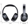 imageHybrid Active Noise Cancelling Headphones 120H Long Playtime 6 ENC Mic Wireless OverEar Bluetooth 60 HeadphonesHiRes Audio Memory Foam Earcup Transparency Mode ANC Headphone for Travel OfficeClassic Black
