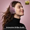 imageHybrid Active Noise Cancelling Headphones 120H Long Playtime 6 ENC Mic Wireless OverEar Bluetooth 60 HeadphonesHiRes Audio Memory Foam Earcup Transparency Mode ANC Headphone for Travel Office