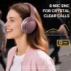 imageHybrid Active Noise Cancelling Headphones 120H Long Playtime 6 ENC Mic Wireless OverEar Bluetooth 60 HeadphonesHiRes Audio Memory Foam Earcup Transparency Mode ANC Headphone for Travel Office