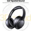 imageHybrid Active Noise Cancelling Headphones 120H Long Playtime 6 ENC Mic Wireless OverEar Bluetooth 60 Headphones HiRes Audio Memory Foam Earcup Transparency Mode ANC Headphone for Travel OfficeBlack