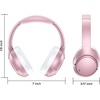 image:imageHybrid Active Noise Cancelling Headphones 120H Long Playtime 6 ENC Mic Wireless OverEar Bluetooth 60 Headphones HiRes Audio Memory Foam Earcup Transparency Mode ANC Headphone for Travel OfficeRose Gold