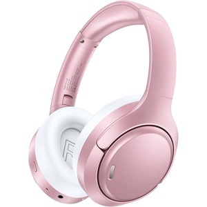 image:imageHybrid Active Noise Cancelling Headphones 120H Long Playtime 6 ENC Mic Wireless OverEar Bluetooth 60 Headphones HiRes Audio Memory Foam Earcup Transparency Mode ANC Headphone for Travel OfficeRose Gold