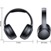 image:imageHybrid Active Noise Cancelling Bluetooth 60 Headphones 120H Long Playtime 6 ENC Mic Over Ear Headphones Wireless HiRes Audio Memory Foam Earcup Transparency Mode ANC Headphone for Travel OfficeBlack
