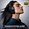 image:imageHybrid Active Noise Cancelling Bluetooth 60 Headphones 120H Long Playtime 6 ENC Mic Over Ear Headphones Wireless HiRes Audio Memory Foam Earcup Transparency Mode ANC Headphone for Travel OfficeBlack